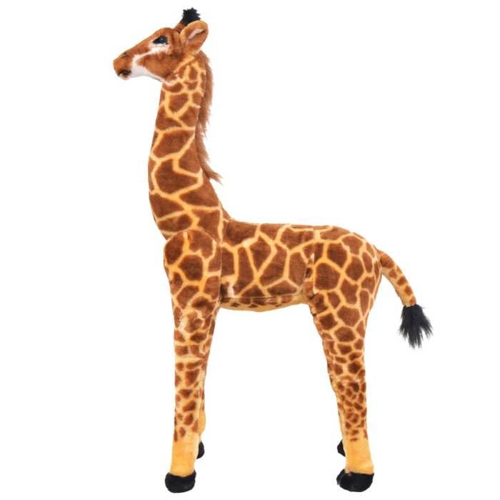Peluche Girafe doudou beige et marron de 25cm REF/PDZ428