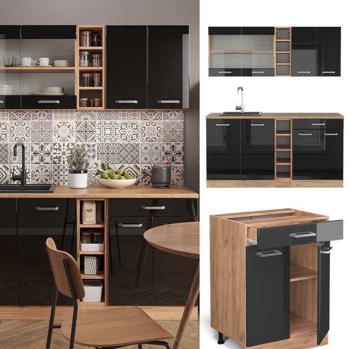 Meuble cuisine R-Line 80cm sans PT Sonoma Vicco - Maison Meuble cuisine R-Line 80cm sans PT Sonoma Vicco - Maison