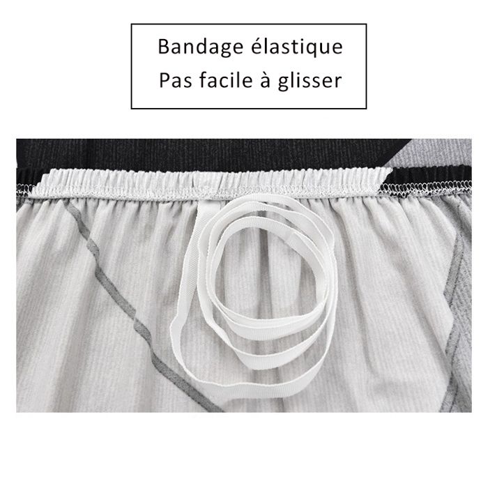 Housse De Canapé D'angle Extensible 2 Pièces - Forme En L, élastique, Lavable | Gris Fumé, Protection Complète