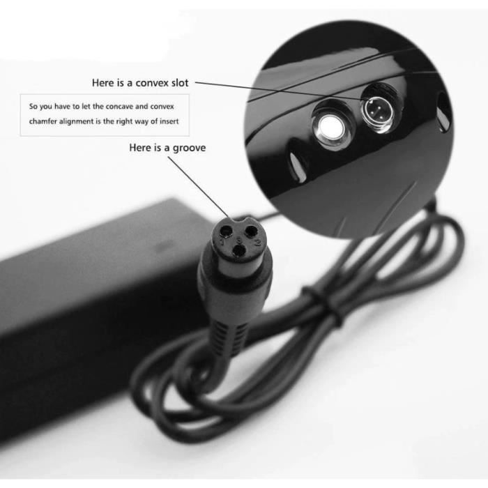 Chargeur Universel 42V 2A Pour Trottinette Électrique Et Hoverboard - 6 Connecteurs Inclus - Compatible Batteries Lithium 36V/42V