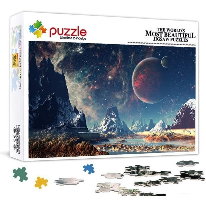 Puzzle 1000 Pièces pour Adultes, Puzzle Espace Galaxie, Petit Mini Puzzle  Adolescent Enfant Puzzle Le Cadeau Éducatif Parfait pour Les Garçons Et Les
