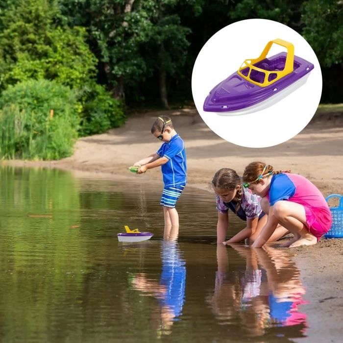 3 Petits Bateaux En Plastique Pour Le Bain Ou La Plage - Occasion - Fabriqués En Italie