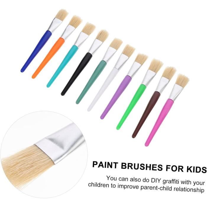 NUOBESTY 4 Pièces Outils De Dessin Pour Enfants - Pinceaux Éponge En Mousse Pour Peinture Et Bricolage