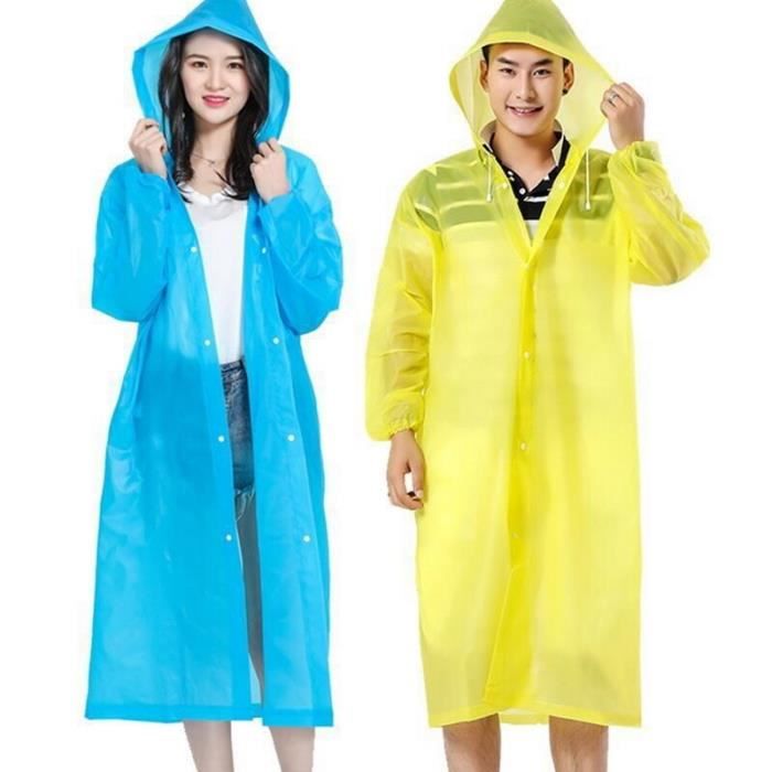 CYCLEHERO Poncho de Pluie Imperméable pour Vélo - Cape de Pluie avec Réflecteurs et Fenêtre de Visibilité - Vêtements de Pluie pour Femme et Homme, Imperméable et Élégant