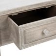 Console - ATMOSPHERA - Charme gris effet bois vieillit - 2 tiroirs - Style Vintage-2