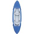 Kayak,322 × 88CM,Canot Gonflable Épaissi Bleu De Bateau d'eau Bateau De Pêche Canot De Rafting D'aventure,Canoë Kayak Gonflable p70-2