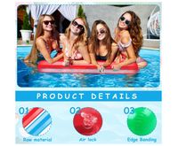 Gxhong Lot 4 Frites Piscine Gonflables 150 Cm Mousse Flotteurs Couleurs - Jouet Aquatique Enfants Adultes