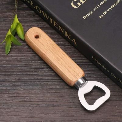 Décapsuleur Bouteille Ouvre-bouteille Avec Poignée Bois - Lot De 2