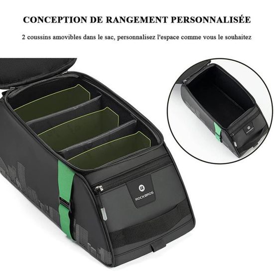 ROCKBROS Sacoche de Selle Vélo - Sac de Siège Arrière Réfléchissant Universel Installation