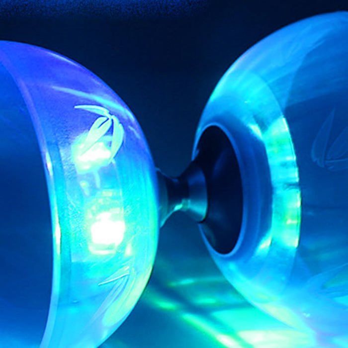 Diabolo LED Tripler – Roulement à Billes, Kit Jonglerie Avec 2 Bâtons, Ficelle Et Filet, Débutant/pro