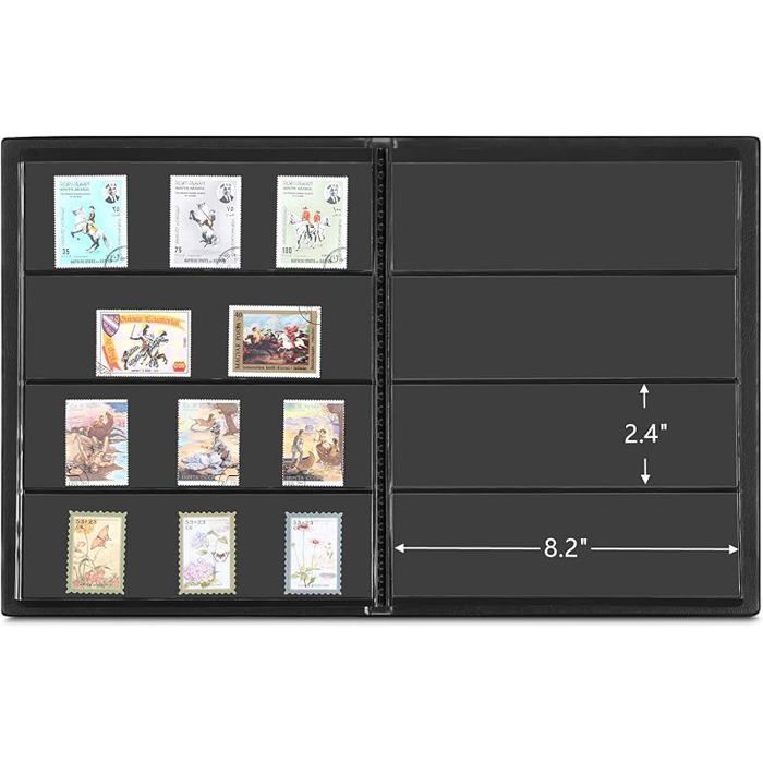 Page d'album de timbres - SHIPENOPHY - 10 Feuilles Universelles - Noir Page d'album de timbres - SHIPENOPHY - 10 Feuilles Universelles - Noir