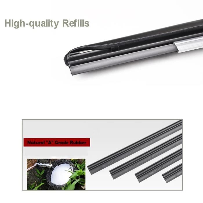 Balais D'Essuie-Glace Plat Avant 650mm + 400mm - Compatible Nissan Qashqai II, X-Trail Et + - Neuf Partsline
