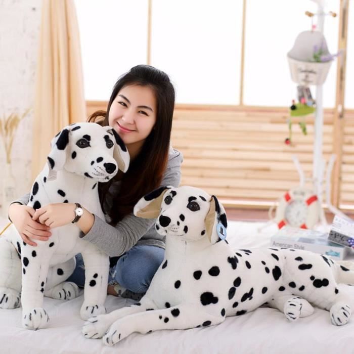 Peluche Disney LUCKY chien Dalmatien de la charge des 101 avec Verso et Musique - Hauteur 30 cm