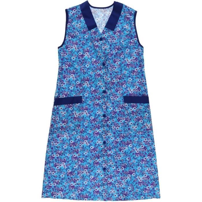 Tablier Court Sans Manches Femme - Léger, 2 Poches, Motif Tissé - Pour Maison Et Jardin - 5
