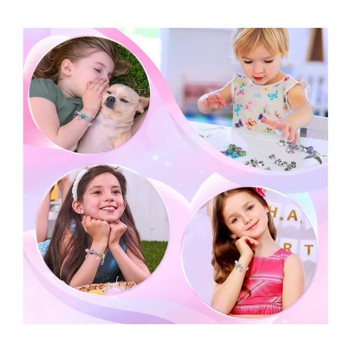 Cadeau Fille 5-13 Ans Enfant Jouet Bijoux Enfants Fille DIY Charms Bracelet  Kit Fabrication Bijoux Enfant Jouet Fille Idée - Cdiscount Jeux - Jouets