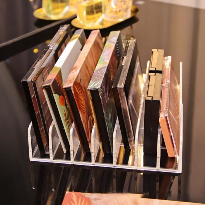 Boîte De Rangement Transparente Pour Palettes De Maquillage - Organiseur Anti-rayures Pour Vanité