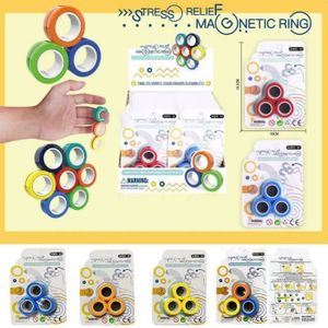 Anneau Fidget Magnétique Adulte – Jouet Anti-Stress Portable Rotatif, Bague Relaxante En Métal Pour Bureau & Extérieur