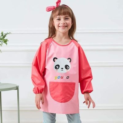 DiULi Ensemble Tablier et Toque de Chef pour Enfants, Tablier de Cuisine Réglable avec 2 Poches pour la Pâtisserie, la Peinture et les Activités Artistiques, S