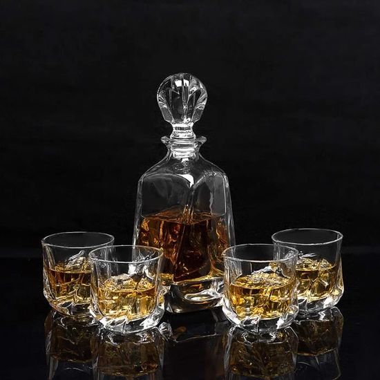 Assiette Et Plat De Service - Limics24 - Pièces Carafe Verres À Whisky  Décanter Cristal 650 Ml Bouteille 4X 210 - La cave Cdiscount