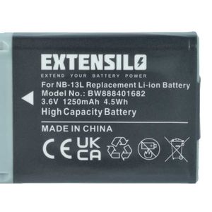 EXTENSILO 2x Batteries compatible avec Canon EOS 5D Mark IV