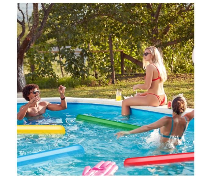 Generic Nouilles de piscine en mousse avec lien, 150 cm, flotteurs amusants pour piscine, vert