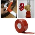 La bande adhésive Ruban étanche Ruban anti fuite Fournitures de réparation de tuyaux 2.5cm  (Rouge)-0