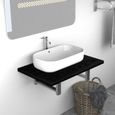 🍌9888Super Magnifique - Meuble de salle de bain Colonne salle de bain moderne -Armoire de salle de bain Meuble de Rangement WC Noir-0