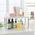 Étagère De Baignoire Extensible En Acier Inoxydable - Plateau Antidérapant, Rangement Pour Produits De Bain, Design Moderne