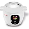 MOULINEX CE851100 Multicuiseur intelligent Cookeo+ avec 150 recettes préprogrammées - 6 L - 1600 W - Blanc-0