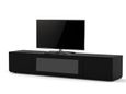 Meuble TV SONOROUS STUDIO 200 Noir - Porte infrarouge - Qualité premium - L200cm - TV 85'' max-0