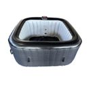 O'SPAZIA Spa Gonflable 6 personnes carré Ospazia - Jusqu’à 40°C - Prêt en 5 minutes - Couverture et filtre inclus