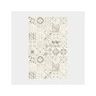 DECOWEB Tapis vinyle - Carreaux de ciment - Noir - 100 x 200 cm