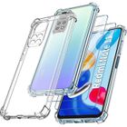 MASSILIA TECH Coque pour XIAOMI REDMI NOTE 11S 4G - 11 4G écran 6.43 pouces + 2x Vitre coque Silicone Transparent Verre Trempe