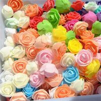 MÉLANGER - Mini Roses En Mousse Pe De 3cm, 500 Pièces, Fausses Fleurs, Faites À La Main, Pour Décoration De M