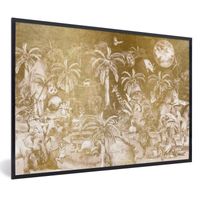 Cadre Photo - MuchoWow - Paysage - 120x80 cm - Jungle Or Plantes Animaux - Multicolore