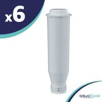 6x AquaFloow MaxiClar Cartouches Filtrante pour machines à café AEG, Siemens, Melitta, Nivona NIRF-700