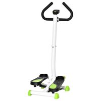 HOMCOM Stepper met Stuur, Plat LCD-scherm, Verstelbare Weerstand