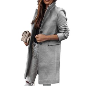 manteau gris femme cintré
