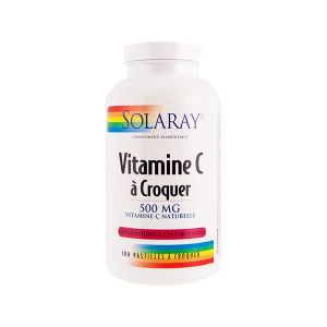 COMPLEMENTS ALIMENTAIRES - VITALITE Solaray Vitamine C 500mg 100 comprimés à croquer
