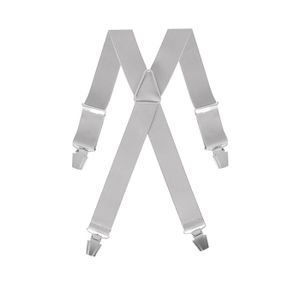 Bretelles Homme Larges Réglable Élastique Extra Fort 3 Clips en forme Y Noir