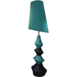 gris et taupe Tissu Lampe de plafond Beau rond moderne de 3 étages Turquoise Teal