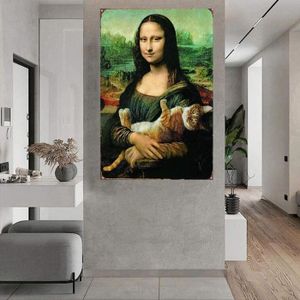 Fabulous Poster Affiche Mona Lisa Angelina Jolie Peinture Montage 