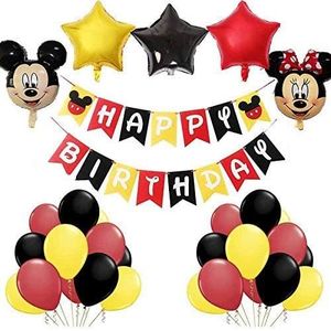 Bestzy Mickey Balloons Decorations De Fete Sur Le Theme Minnie Decorations Joyeux Anniversaire Banniere Pour Anniversaire Baby Shower Fournitures De Fete A Theme Mickey Et Minnie Cuisine Et Maison Fournitures De Loisirs