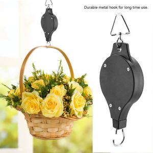 MVPACKEEY Lot de 4 poulies rétractables à suspendre pour panier de fleurs