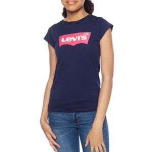 T-SHIRT Tee shirt levi's fille bleu Marine 4E4234-C6Y