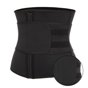 CEINTURE DE SUDATION Bustier-corset,Corset de sudation de sauna en néoprène pour femmes, ceinture d'entraînement de fitness et de - Black-zipper-1 belt