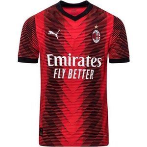 MAILLOT DE FOOTBALL - T-SHIRT DE FOOTBALL - POLO DE FOOTBALL Maillot Domicile enfant Milan AC 2023/24 - noir/rouge - 9/10 ans