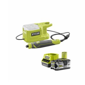 OUTIL MULTIFONCTIONS Pack RYOBI Mini outil multifonction 18V One+ RRT18-0 - 1 Batterie 5.0Ah - 1 Chargeur rapide RC18120-150