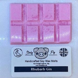 GIN Ditzy Doll Barre de cire à la rhubarbe pour gin – Fabriqué à la main très parfumé, brûle-parfum pour la maison249