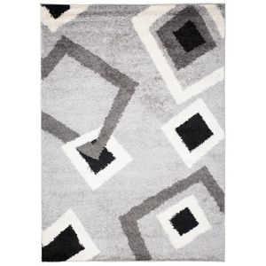 Tapis Domino - gris - 200x290 cm